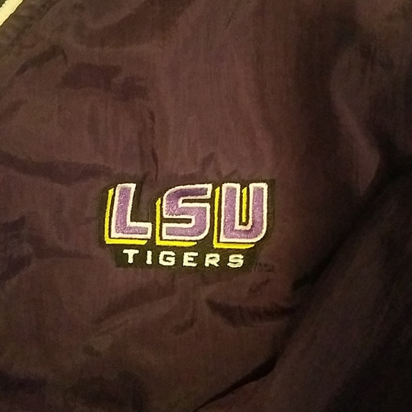 Mens Vintage champion lsu tiger jacket shirt sz XL - Picture 3 of 7